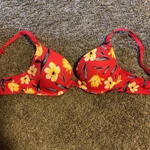 ♡ PINK push up flower bra